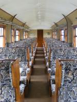 Inside one of the Teak coaches. You don't see decor like this nowadays!!<br><br>[Colin Harkins 20/06/2009]
