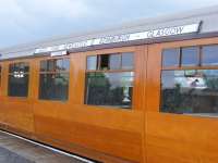 Coach No. 13803 with route boards at Boness<br><br>[Colin Harkins 20/06/2009]