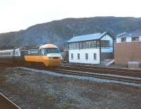 The first HST into Aviemore from Edinburgh on 20 April 1980 to celebrate 100 years of ASLEF.<br><br>[Peter Todd 20/04/1980]