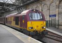 67008 at Waverley with the returned Fife Circle evening commuter train on 5 August 2009.<br>
<br><br>[Bill Roberton 05/08/2009]