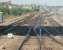 3 double slip crossovers form part of a complicated approach to Saintes as seen from the front of an S.N.C.F. DMU from Angouleme that is routed into the far left platform. Here it will reverse for the branch to Royan. Saintes train maintenance and repair depot is on the far right, opposite the station.<br><br>[Mark Bartlett 23/06/2009]