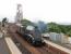 60009 <I>Union of South Africa</I> runs through North Queensferry station on 27 June with a support coach after crossing the Forth Bridge. Earlier in the afternoon the locomotive had hauled <I>The Heart of Midlothian</I> special from York to Edinburgh Waverley.<br><br>[Andy Carr 27/06/2009]