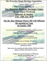 Details of the WRHA Open Weekend and official opening of the centre on 17 & 18 July 2010.<br><br>[Waverley Route Heritage Association 17/07/2010]