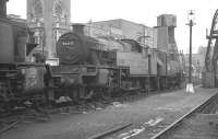 Stanier 3P 2-6-2T no 40203 on shed at 14B Kentish Town in 1962, shortly before withdrawal.<br><br>[K A Gray 28/10/1962]