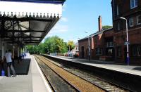 Platform scene at Knutsford in September 2009, looking north east towards Altrincham.<br><br>[Ewan Crawford 10/09/2009]