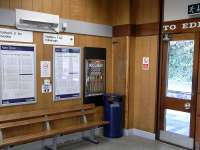 I don't believe that cigarette vending machines were ever much of a <br>
feature at stations, so this survivor at Burntisland in September 2009 is all the more remarkable. When it sold its last packet they were 20p (surely for 10, though it doesn't say) so it can't have been long after decimalisation in 1971. Nobody has troubled to remove it, and it is all of a piece with the 'period' decor.<br><br>[David Panton 30/09/2009]