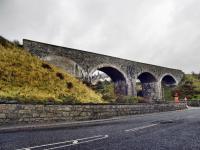 The Great North of Scotland Railway was denied easy access to Cullen as The Earl of Seafield, being a director of the Highland Railway, refused to allow it to cross his land. Because of this the first quarter of a mile between Cullen and Portknockie has three viaducts and a bridge. This is the second viaduct going west.<br><br>[John Gray 22/10/2009]