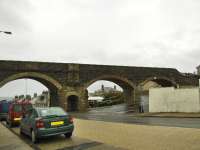 Immediately west of Cullen Station was this four arch viaduct which crosses the main road, the only way to get all the arches in the picture was to stand in the middle of a busy road, so this will have to do.<br><br>[John Gray 22/10/2009]