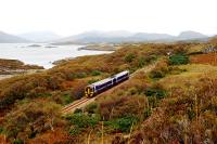 A Sprinter runs by a remote section of Loch Carron about a mile south of Duirinish station.<br><br>[Ewan Crawford 01/10/2009]