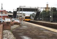 An afternoon service stands at Motherwell on 18 August 2008 about to depart for Lanark.<br><br>[Andrew Wilson 18/08/2008]