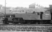 Fairburn 2-6-4T no 42694 on shed at Dawsholm in 1963.<br><br>[Ken Browne //1963]