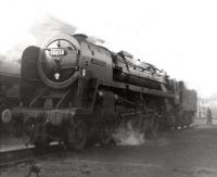 Britannia Pacific no 70053 <I>Moray Firth</I> photographed on its home shed at 55A Leeds Holbeck on 20 May 1962<br><br>[David Pesterfield 20/05/1962]