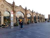The impressive station frontage at Sheffield, winner of various restoration and heritage awards, seen here on 15 September 2009.<br><br>[Iain Steel 15/09/2009]
