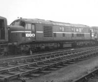 Ex-LMS Co-Co Diesel no 10000 stored at Derby Works on 1 November 1964.<br><br>[David Pesterfield 01/11/1964]