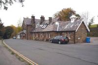 The 1885 station building at Robin Hood's Bay on the Yorkshire coast between Whitby and Scarborough, looking south over the station forecourt on 13 October 2009.  Closed to passengers in 1965, the building has now been refurbished and fitted out as holiday accommodation.<br>
<br><br>[John Furnevel 13/10/2009]