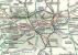 Although Harry Beck's famous underground map (inspired by wiring <br>
diagrams) was available from 1933 this many-folded pocket map of July 1938 does not carry it, but rather 3 versions of the same more <br>
conventional map with the colour-coded lines superimposed. This is <br>
detail of the Central Area from the main map, and not all stations are shown. Oddly, although the Circle Line opened in 1884 it wasn't given a separate colour (yellow) until 1949. <br>
<br>
<br><br>[David Panton /07/1938]