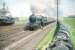 Haymarket A3 Pacific no 60057 <i>Ormonde</i> at Saughton Junction in June 1958 with the down <I>North Briton</I> passing V3 no 67608 with empty stock from Saughton carriage sidings.<br><br>[A Snapper (Courtesy Bruce McCartney) 23/06/1958]