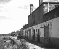 The abandoned platform at Selkirk in 1970. The terminus of the short branch from Galashiels had lost its passenger service in 1951 although the line remained open for freight until 1964 [see image 7546].<br><br>[Colin Miller //1970]