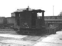 Old <I>tram engine</I> photographed standing alongside the paint shop at Crewe Works on 24 June 1962.<br><br>[David Pesterfield 24/06/1962]