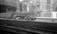 Patriot 45515 <I>Caernarvon</I> waits with a train at Glasgow Central station circa 1960.<br><br>[K A Gray //1960]