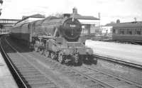 Black 5 no 45389 on a southbound train at Stirling on 3 April 1961.<br><br>[K A Gray 03/04/1961]
