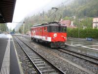 Motor luggage van of the metre gauge Zentralbahn (zb) at Interlaken Ost on 12th October 2009.<br><br>[Michael Gibb 12/10/2009]