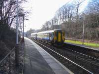 156 510 with a Paisley Canal - Glasgow Central service at Dumbreck on 17 February 2010<br><br>[David Panton 17/02/2010]