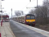 320 316 with an Airdrie - Balloch service at Dumbarton East on 17 February 2010<br><br>[David Panton 17/02/2010]