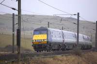 A southbound train on the East Coast Main Line nears the border at Marshall Meadows on 27 February 2010.<br><br>[Bill Roberton 27/02/2010]
