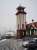 CalMac's <I>MV Argyle</I> prepares to leave a snowy Wemyss Bay for Rothesay, overlooked by the railway station's magnificent clock tower. <br><br>[Mark Bartlett 25/02/2010]