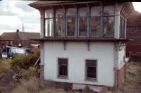 Shotts signal box (switched out) in October 1978. The photograph was taken from Motherwell trip 9T26 Ravenscraig No 2 to Polkemmet.<br><br>[William Barr /10/1978]