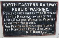 LNER sign at the Anglers Arms Pub, Weldon, Northumberland.<br><br>[Alistair MacKenzie 22/03/2010]
