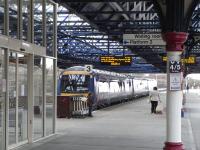 A semi-fast service to Edinburgh during turnaround time at its usual platform 3 at Dundee on 20 Mar 2010.<br><br>[David Panton 20/03/2010]