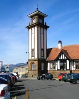 Clock tower at Wemyss Bay station - April 2010. <br><br>[Veronica Inglis 02/04/2010]