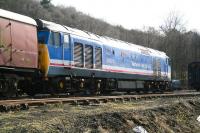 Preserved class 50 no 50027, <I>Lion</I> in Network SouthEast livery, stands in the sidings on the east side of Grosmont shed on 26 March 2010.<br><br>[John Furnevel 26/03/2010]