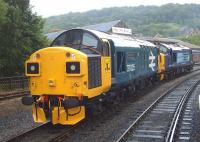 37025+37682 photographed at Keighley in June 2009 <br><br>[Craig McEvoy 05/06/2009]