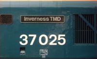 Detail - class 37 locomotive 37025 <I>Inverness TMD</I><br><br>[Craig McEvoy //]