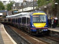 The 1704 service for Glasgow Queen Street calls at Haymarket.<br><br>[Brian Forbes 11/05/2010]