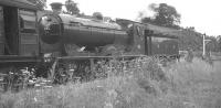 The RCTS (West Riding Branch) <I>Borders Rail Tour</I> from Leeds City, seen here at Jedburgh on 9 July 1961 with no 256 <I>Glen Douglas</I> in charge.<br><br>[K A Gray 09/07/1961]