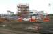 Work underway on the new Bathgate station on Sunday 14 March 2010. View is south from the A89 Edinburgh Road looking across the north side of the former yard. <br><br>[John Furnevel 14/03/2010]