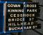 Old wooden destination boards from the Glasgow District Subway stored in the warehouse section of the National Railway Museum in March 2010. Note the board for the former Govan Cross, the name having been changed to plain Govan in 1980.<br><br>[John Furnevel 25/03/2010]