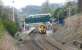 First Bus meets First ScotRail. View east at Polmont on 23 April 2010. <br><br>[John Furnevel 23/04/2010]