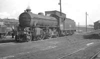 Class K1 2-6-0 no 62024 on shed at 52A Gateshead in the early 1960s. Part of 'the new order' in the form of EE Type 4 and Type 2 diesels can be seen in the background.<br><br>[K A Gray //]