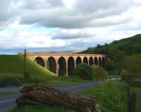 Afternoon sunshine catches Lowgill Viaduct on the former line from Low Gill to Ingleton on 30 May 2010. The WCML and the M6 motorway are less than 200 yards behind the camera.<br><br>[John McIntyre 30/05/2010]