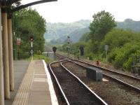 Looking towards Aberystwyth along the down platform at Machynlleth on 9 June 2010. (Query - can this really be the former mystery location [see image 26171] featuring 75033 in the 1960s?) [Editors note: contact me if you have similar doubts.]<br><br>[David Pesterfield 09/06/2010]