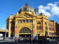 While Melbourne's Southern Cross station has received recent accolades its city neighbour Flinders Street never fails to impress. Seen here on 26 May 2009  <br><br>[Colin Miller 26/05/2009]