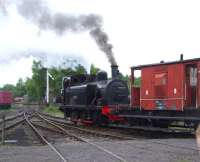 <I>Twizell</I> in steam on the Tanfield Railway in April 2010. The Robert Stephenson 0-6-0T, built in 1891, was being run-in following major restoration work there [see image 29503].<br><br>[Roy Lambeth /04/2010]
