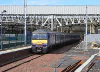322 481 pulls out of Platform 3 (probably Waverley's least used) on 12 July with the 1000 for Dunbar only. As far as I know this train and its return journey are ScotRail's only non-stop services. <br>
<br><br>[David Panton 12/07/2010]
