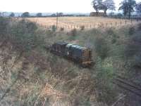 Track lifting train near Kelso Junction in the early 1970s.<br><br>[Bruce McCartney //]
