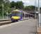 Platform view north at Bridge of Allan on 15 June as 170 459 calls with a Dunblane - Glasgow Queen Street service.<br><br>[David Panton 15/06/2010]